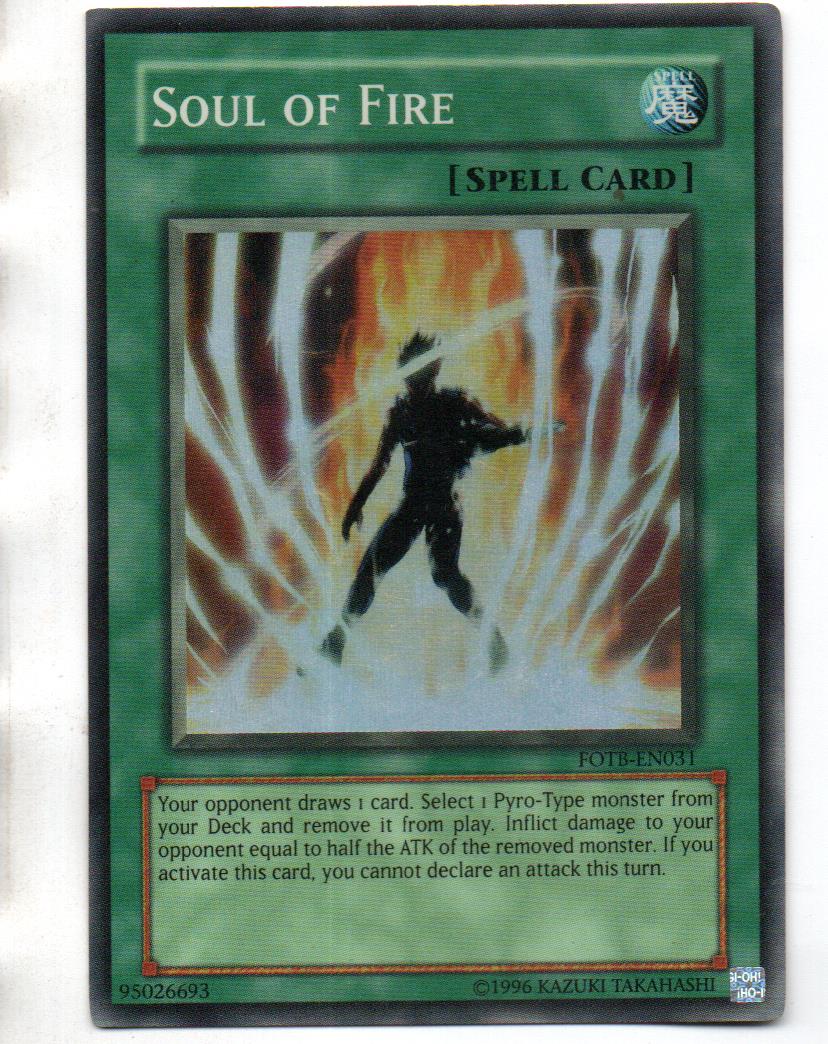 Soul Of Fire carta suelta FOTB-EN031 Super Rare