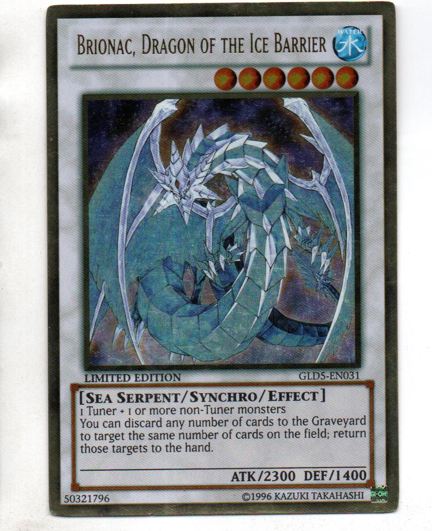 Brionac, Dragon of the Ice Barrier carta suelta GLD5-EN031 Gold Rare
