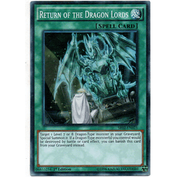 Return Of The Dragons Lords cartas sueltas SR02-EN025 Super Rare