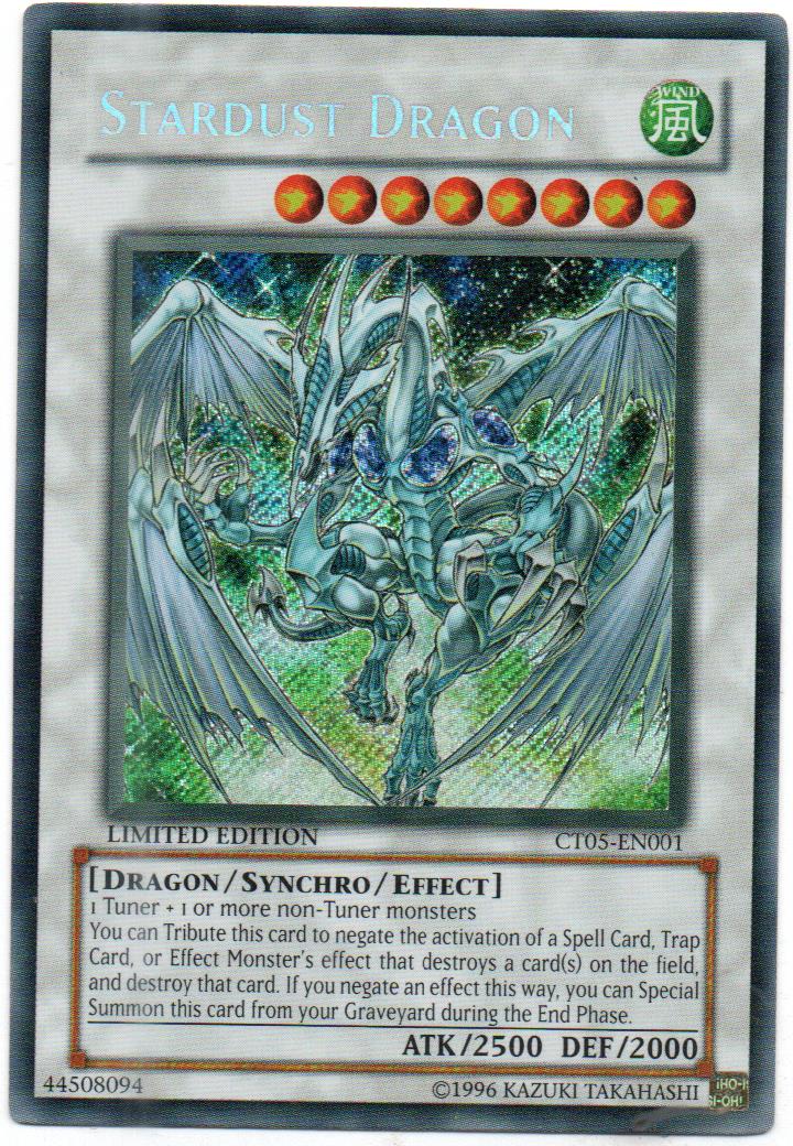 Stardust Dragon cartas sueltas CT05-EN001 Secret Rare