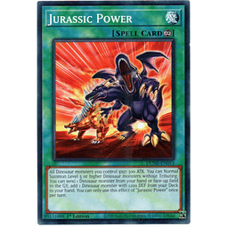 x3 Jurassic Power carta yugi DUNE-EN053 Common