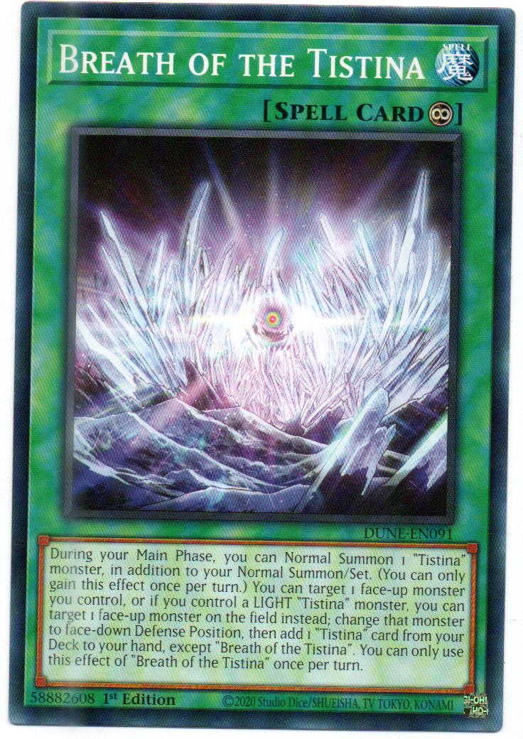 x3 Breath of the Tistina carta yugi DUNE-EN091 Common