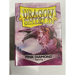 Mica Dragon Shield Standard Matte Pink Diamond 100ct