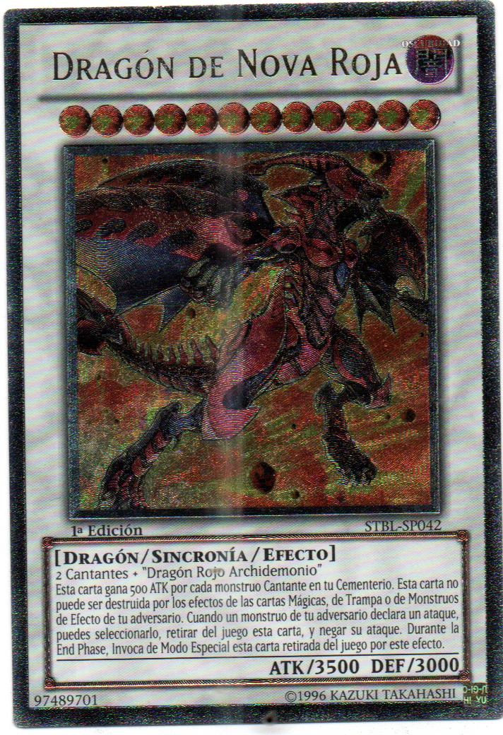 Dragon de Nova Rojo carta yugi STBL-SP042 Ultimate Rare