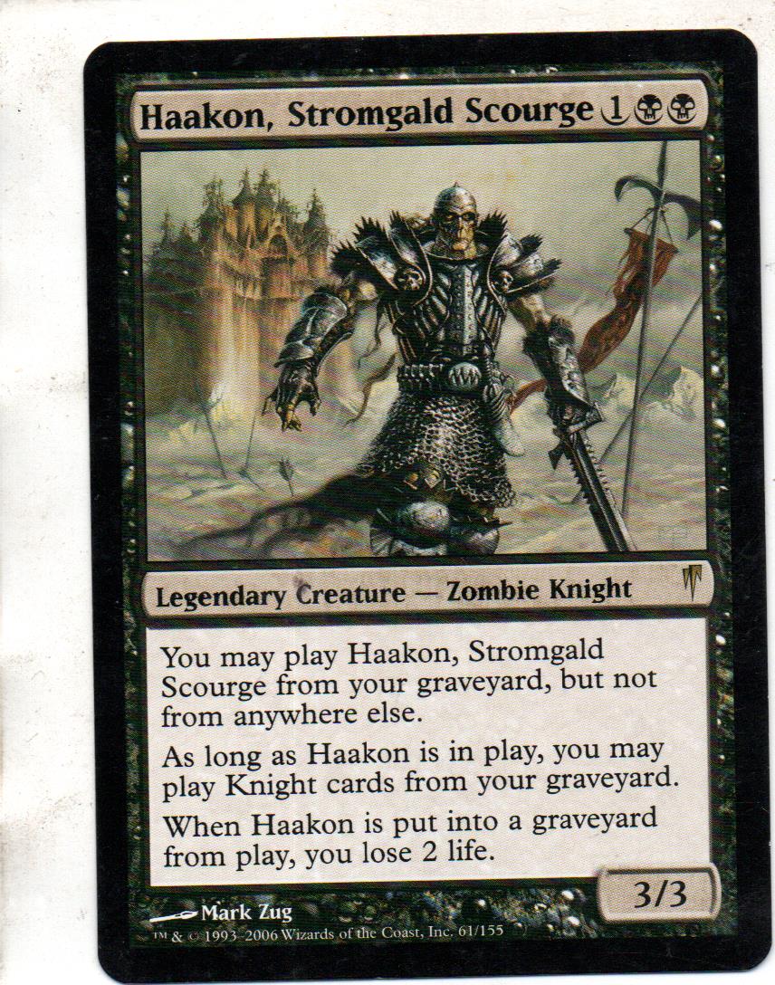 Haakon, Stromgald Scourge carta mtg Rara