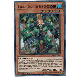 Dinomight Knight, The true Dracofighter carta yugi FIGA-EN054