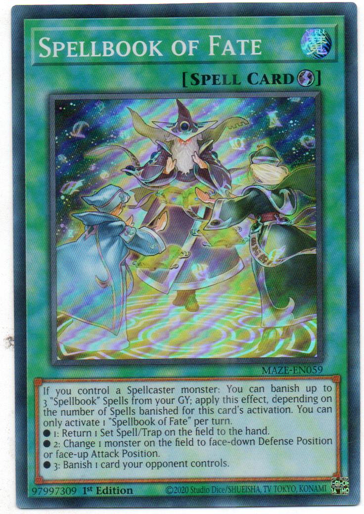 Spellbook of Fate carta yugi MAZE-EN059