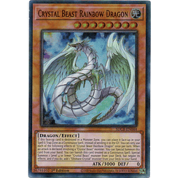 Crystal Beast Raibow Dragon carta yugi SDCB-EN044