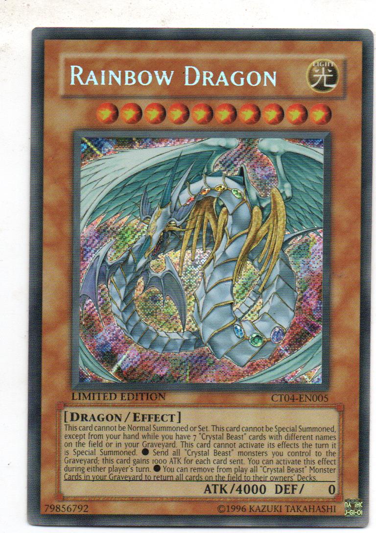 Rainbow Dragoncarta yugi CT04-EN005 Secret Rare