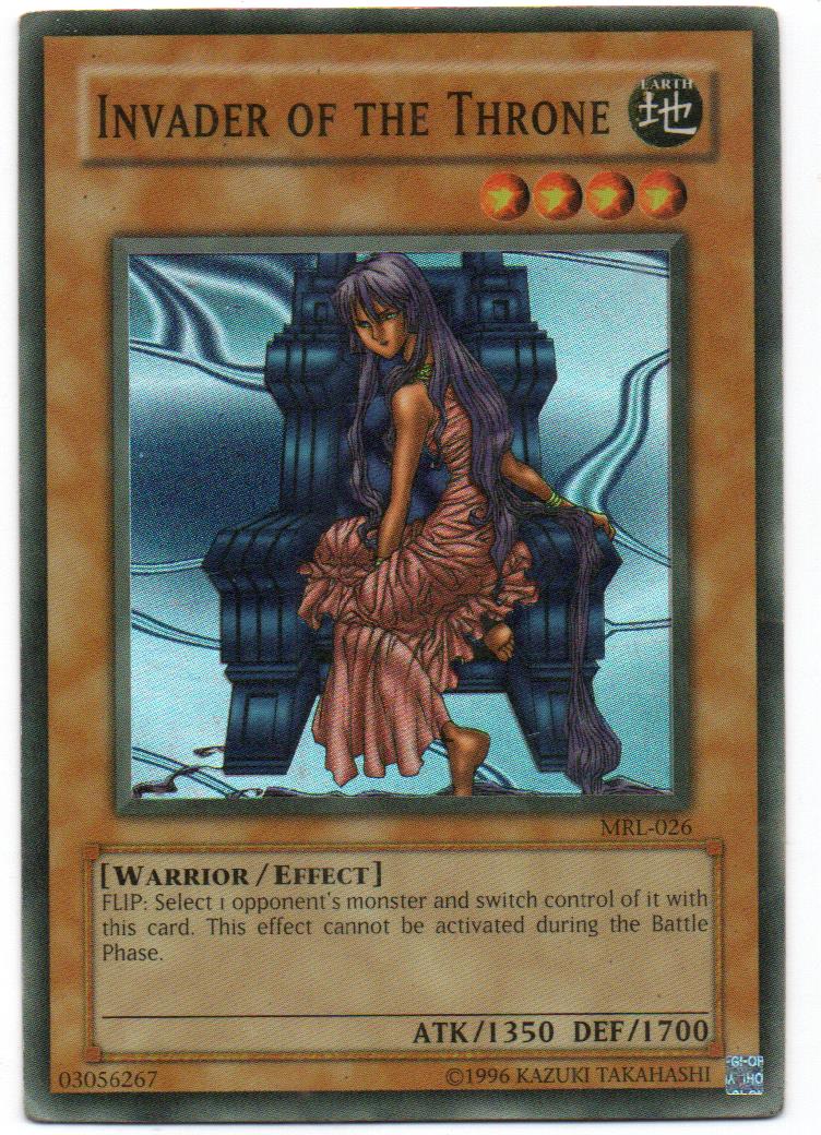 Invander Of The Throne (gastada) carta yugi MRL-026 Super Rare