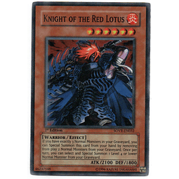 Knight Of The Red Lotuscarta yugi SOVR-EN032 Super Rare