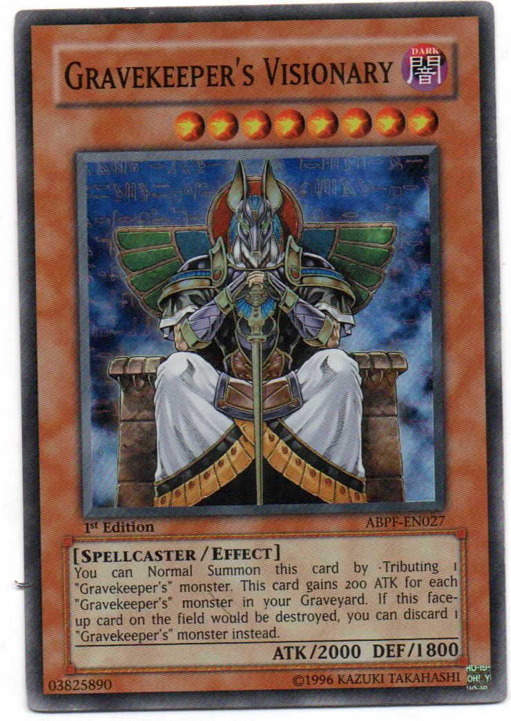 Gravekeeper´s Visionarycarta yugi ABPF-EN027 Super Rare