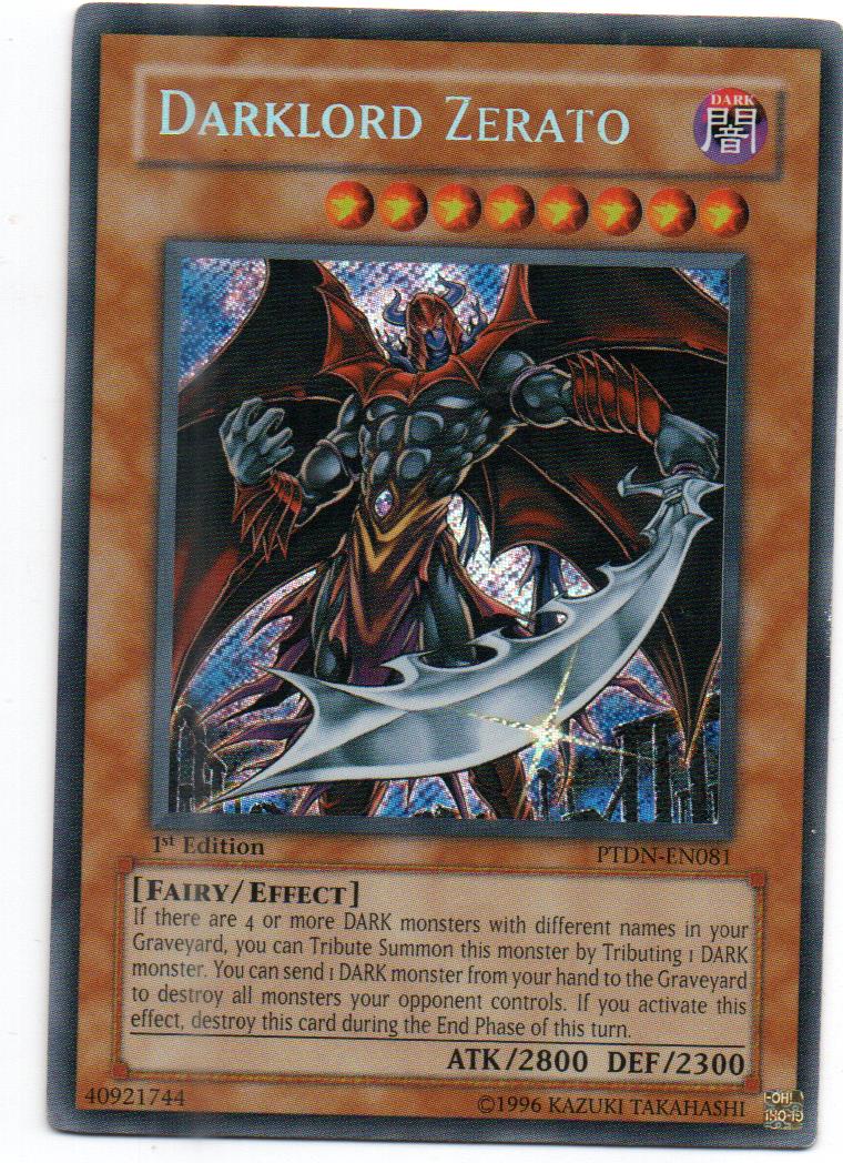 Darklord Zeratocarta yugi PTDN-EN081 Secret Rare