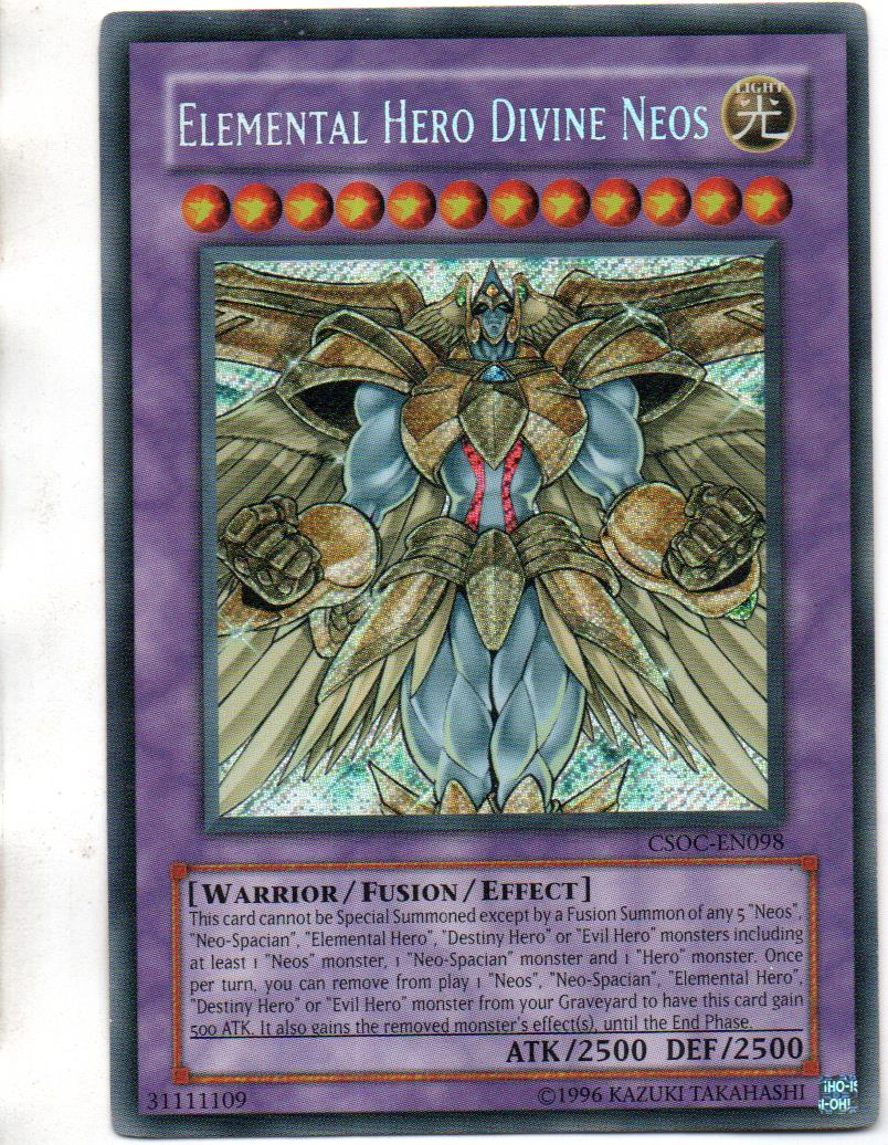 Elemantal Hero Divine Neoscarta yugi CSOC-EN098 Secret Rare