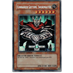 Commander Gottoms, Swordmastercarta yugi HA01-EN013 Secret Rare