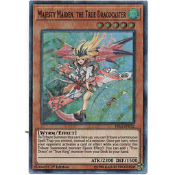 Majesty Maiden, The True Dracocaster carta yugi FIGA-EN052 Super Rare