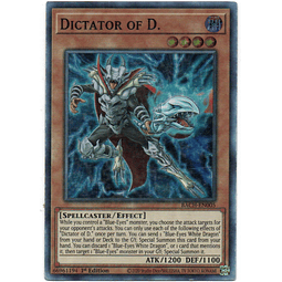Dictador Of D, carta yugi BACH-EN005 Super Rare