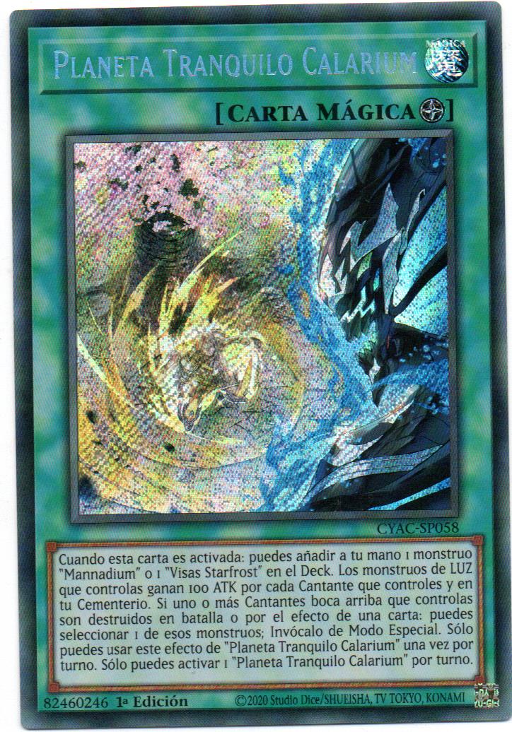 Planeta Tranquilo Calarium carta suelta CYAC-SP058Secret Rare