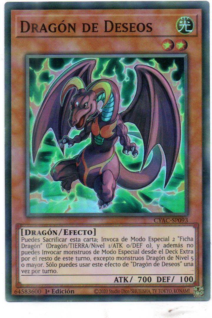 Dragon De Deseos carta suelta CYAC-SP093Super Rare