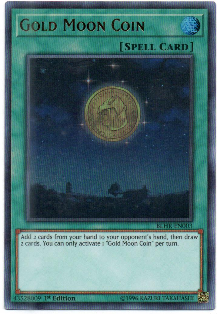 Gold Moon Coin carta suelta BLHR-EN003 Ultra Rare