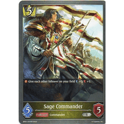 Sage Commander carta shadowverse RCshadow002 Silver