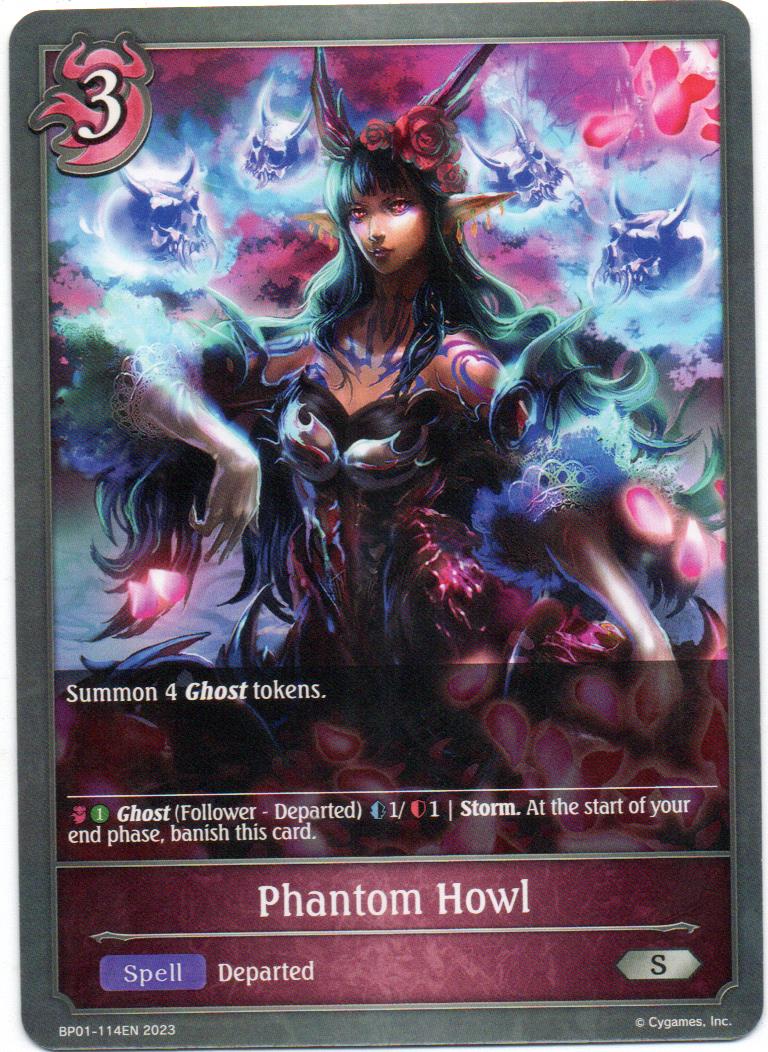 Phantom Howl carta shadowverse RCshadow055 Silver