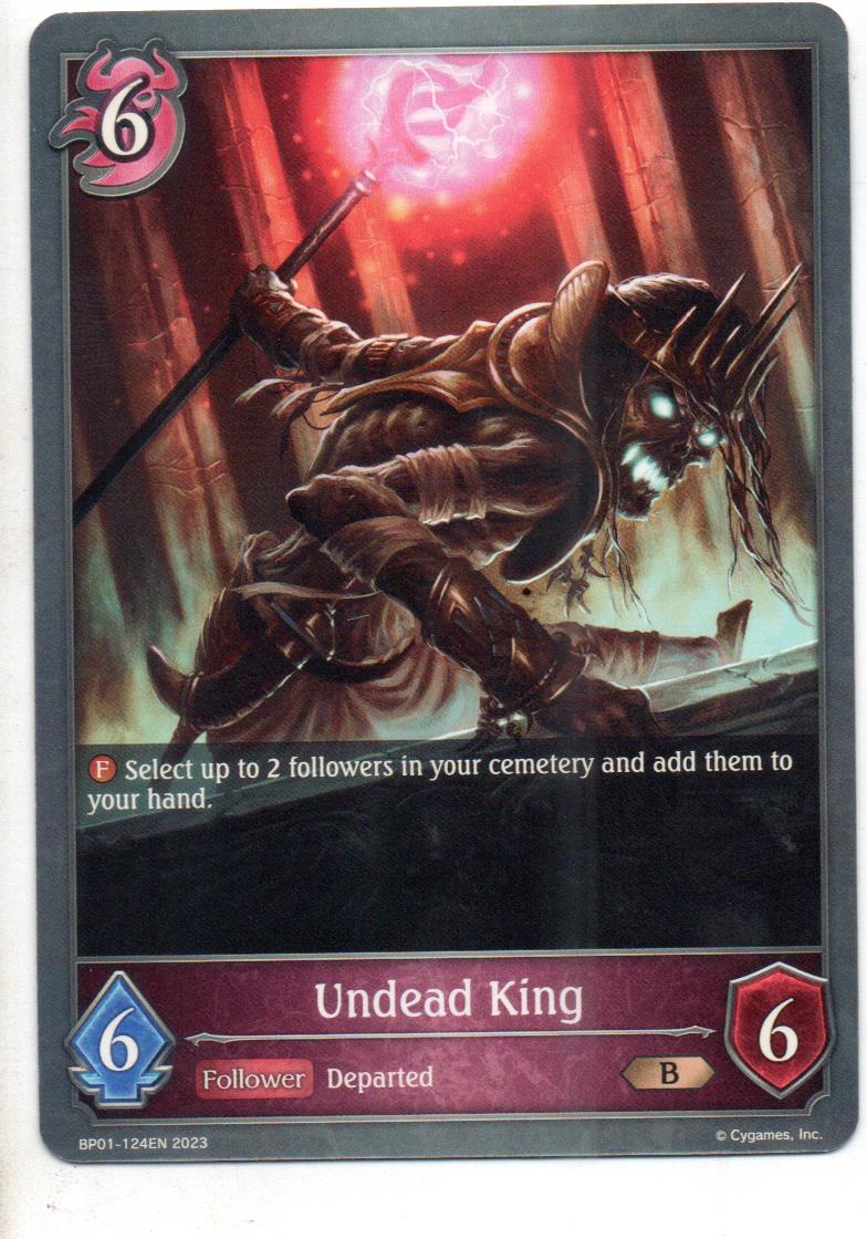 Undead King carta shadowverse RCshadow052 Bronze