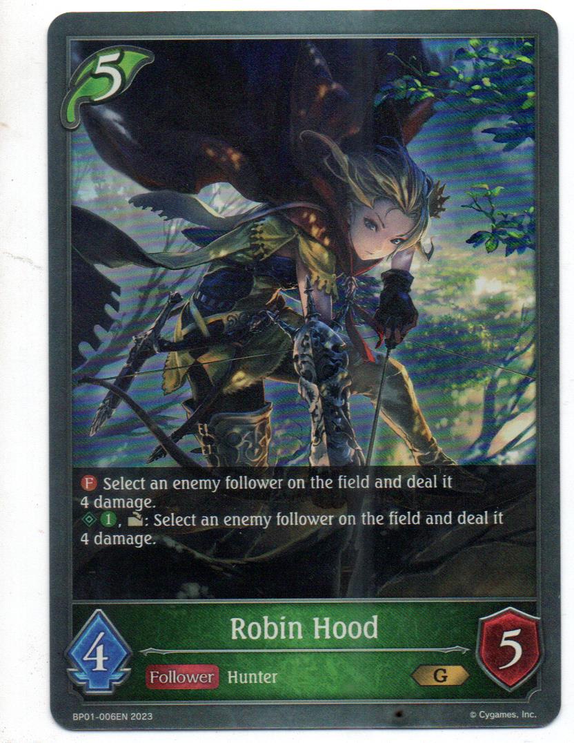 Robin Hood carta shadowverse RCshadow102 Gold