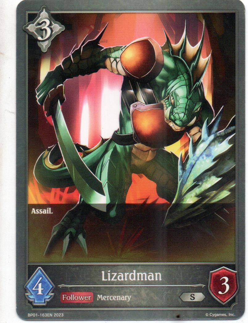 Lizardman carta shadowverse RCshadow063 Silver