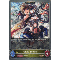 Fervid Soldier (Evolved) carta shadowverse RCshadow014 Bronze