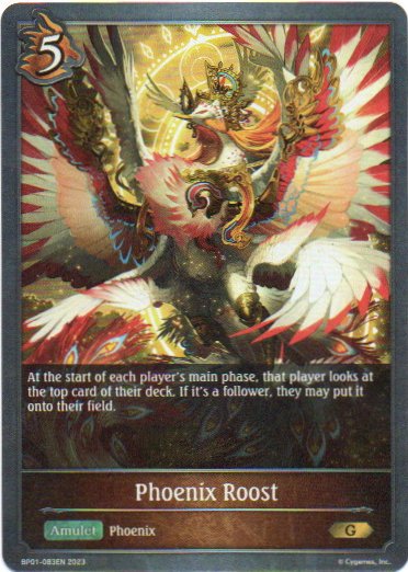 Phoenix Roost carta shadowverse RCshadow021 Gold