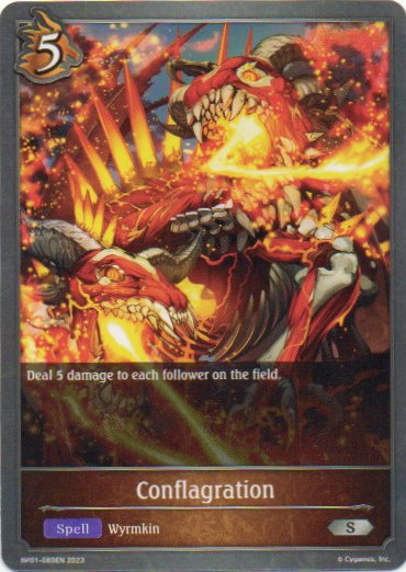 Conflagration carta shadowverse RCshadow027 Silver