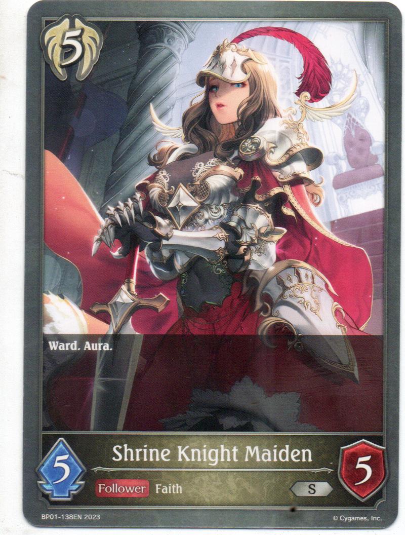 Shrine Knight Maiden carta shadowverse RCshadow129 Silver