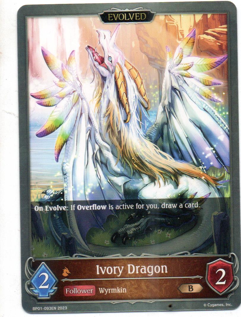 Ivory Dragon (Evolved) carta shadowverse RCshadow031 Bronze