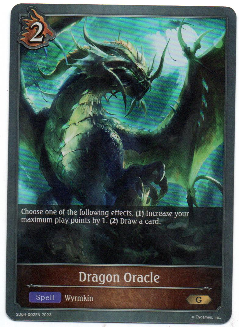 Oracle Dragon carta shadowverse RCshadow141 Gold