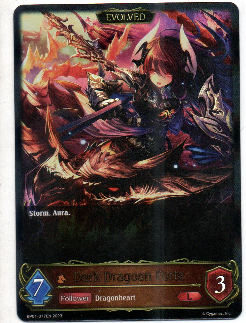 Dark Dragoon Forte carta shadowverse RCshadow039 Legend