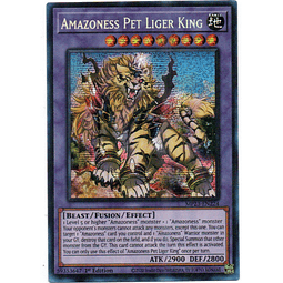 Amazoness Pet Liger King Carta yugi MP23-EN224 Prismatic Secret Rare