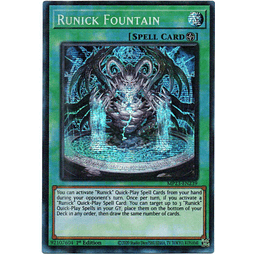 Runick Fountain Carta yugi MP23-EN239 Prismatic Secret Rare