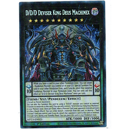 D/D/D Deviser King Deus Machinex Carta yugi MP23-EN023 Prismatic Secret Rare
