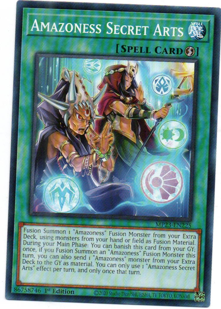 Amazoness Secret Arts Carta yugi MP23-EN225 Common