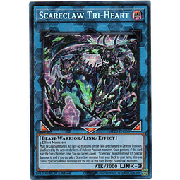 Scareclaw Tri-Heart Carta yugi MP23-EN088 Prismatic Secret Rare