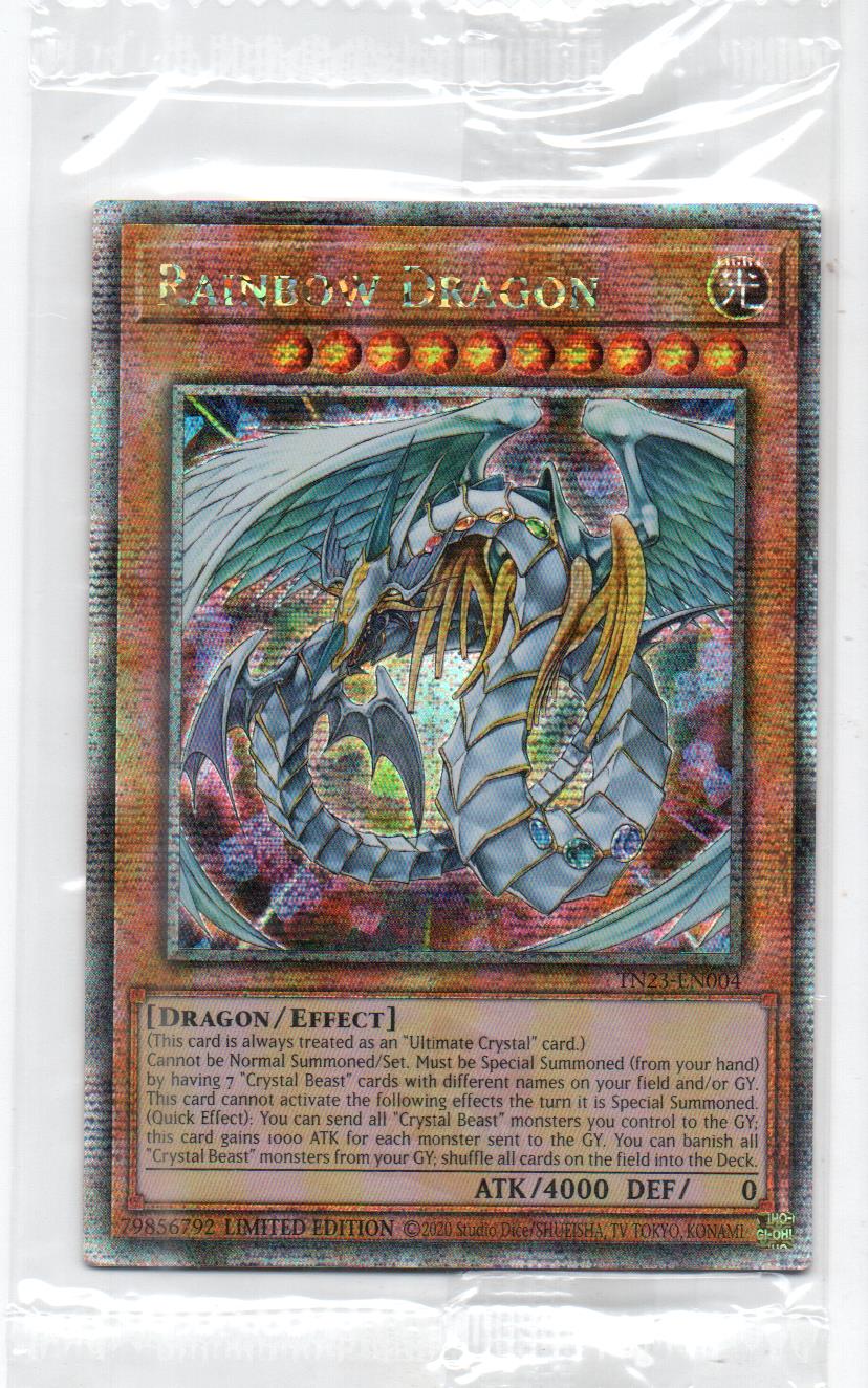 Rainbow Dragon Carta yugi TN23-EN004 Quarter Century Secret Rare