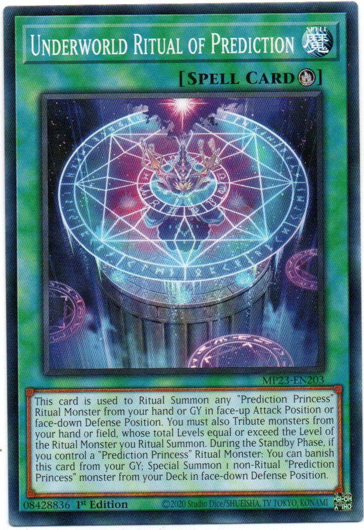 Underworld Ritual of Prediction Carta yugi MP23-EN203 Common