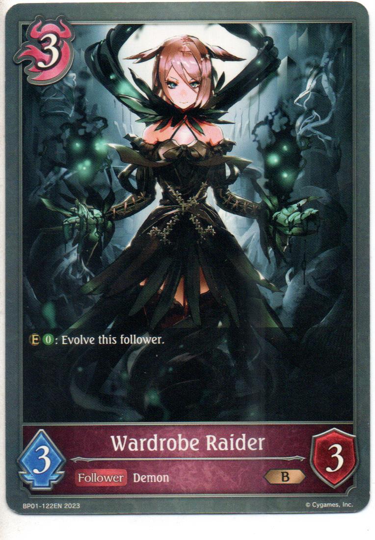 Wardrobe Raider carta shadowverse BP01-122EN
