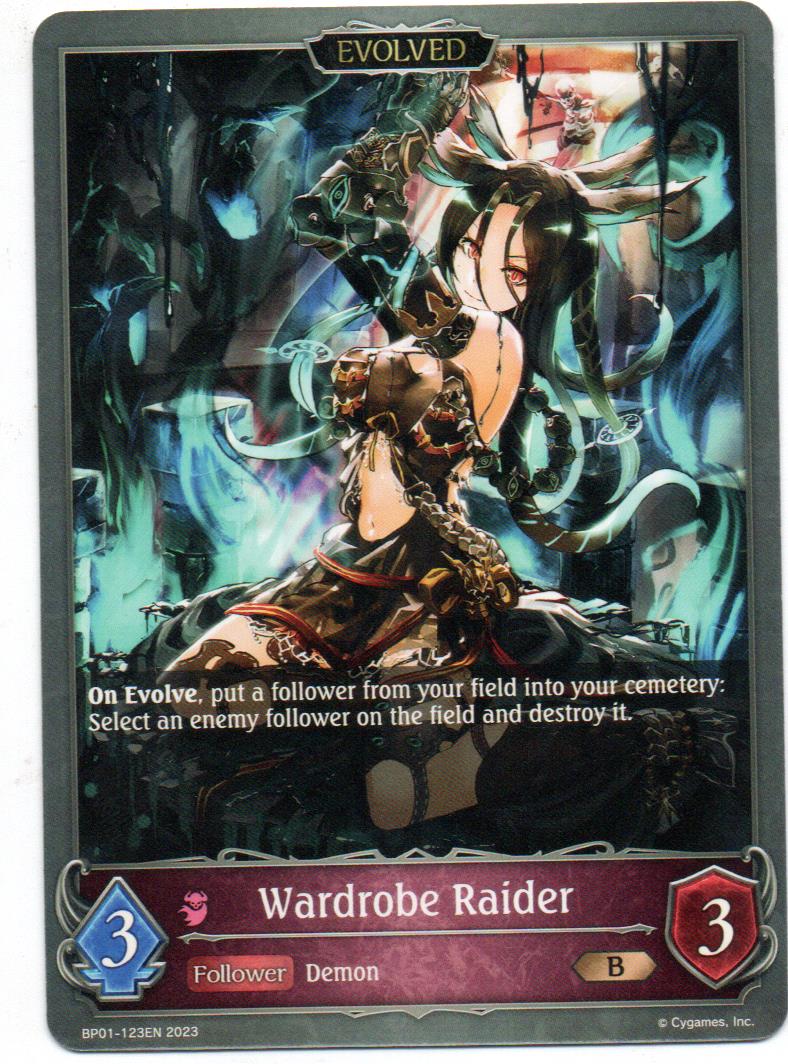 Wardrobe Raider (Evolved) carta shadowverse BP01-123EN