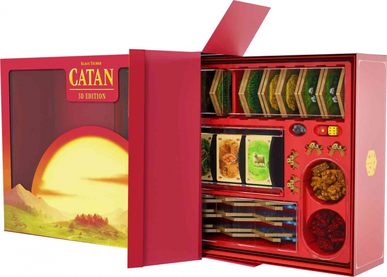 Juego de mesa Deluxe - Colonos de Catan 3D