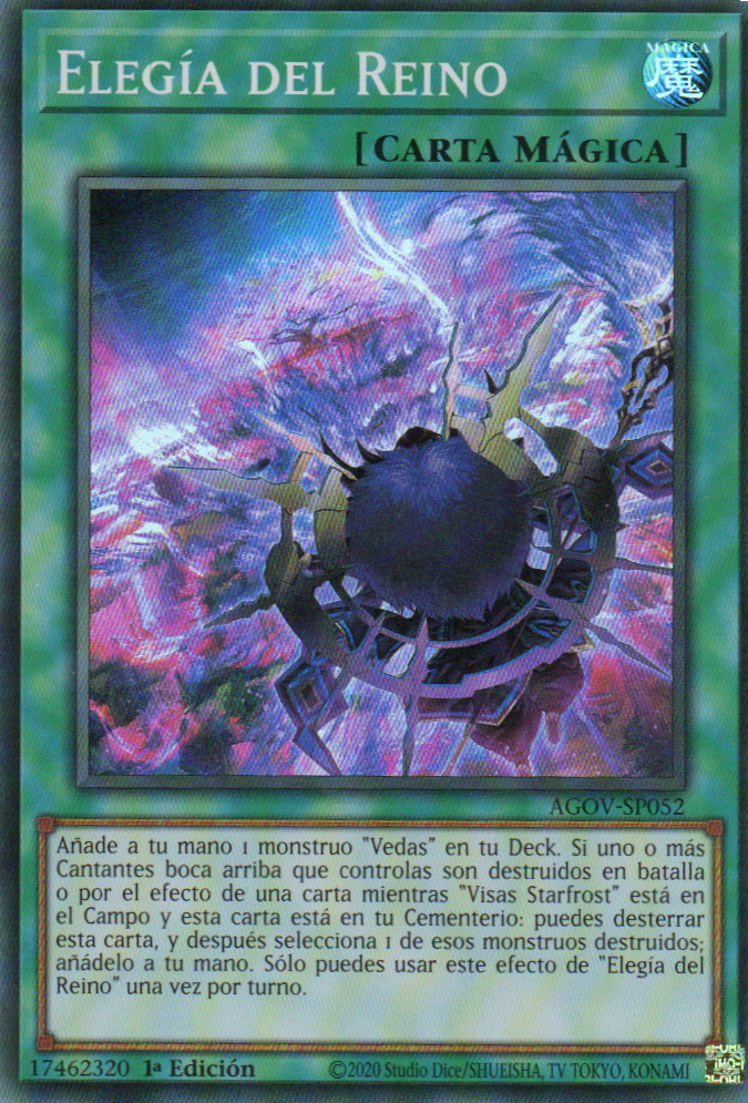 Realm Elegy carta yugi AGOV-SP052 Super Rare