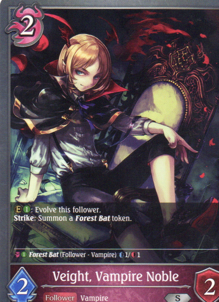 Veight, Vampire Noble carta shadowverse Silver BP02-076EN