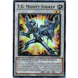 T.G. Mighty Striker carta yugi AGOV-EN034 Super Rare