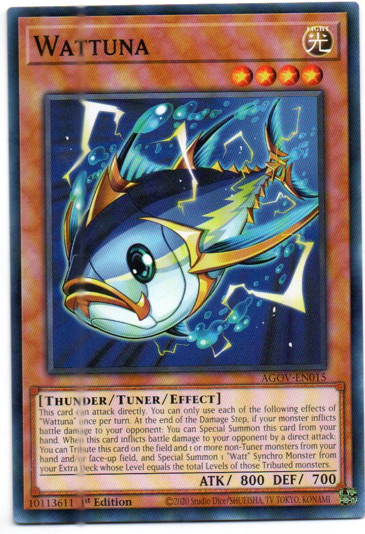 x3 Wattuna carta yugi AGOV-EN015 Common